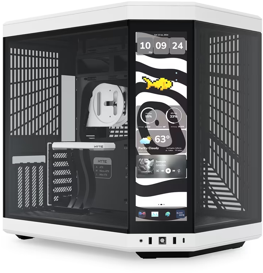 Picture of Picture of Caixa ATX Hyte Y70 Touch Infinite Vidro Temperado Preto/Branco