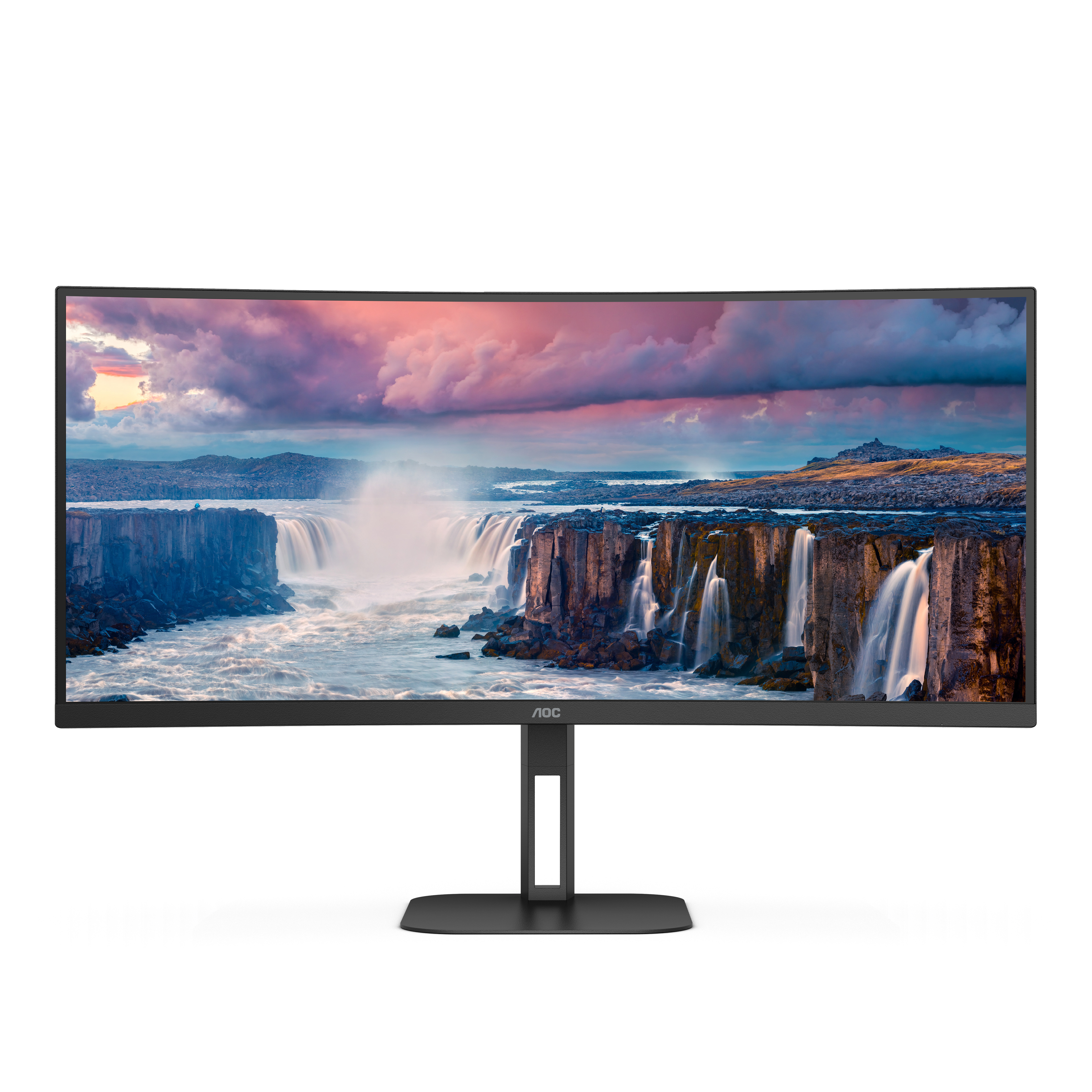 AOC - Monitor Curvo AOC 34" CU34V5C/BK VA WQHD 100Hz 1ms USB-C 3.2 ( DP alt + PD65W)