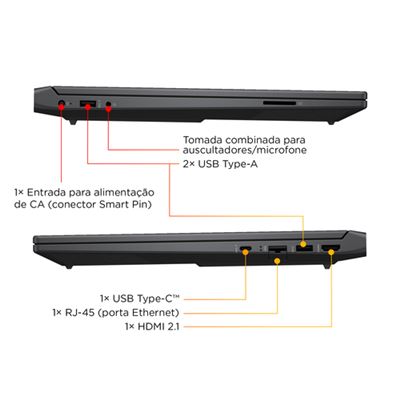 HP - Portátil HP Victus 15-fa2026np 15.6" i7-13650H 16GB DDR4 1TB RTX 4050 FHD 144Hz