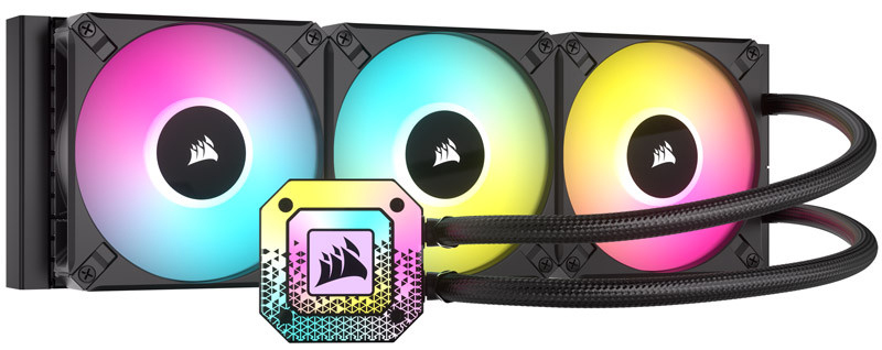 Corsair - Water Cooler CPU Corsair iCUE H150i ELITE CAPELLIX XT 360mm Preto
