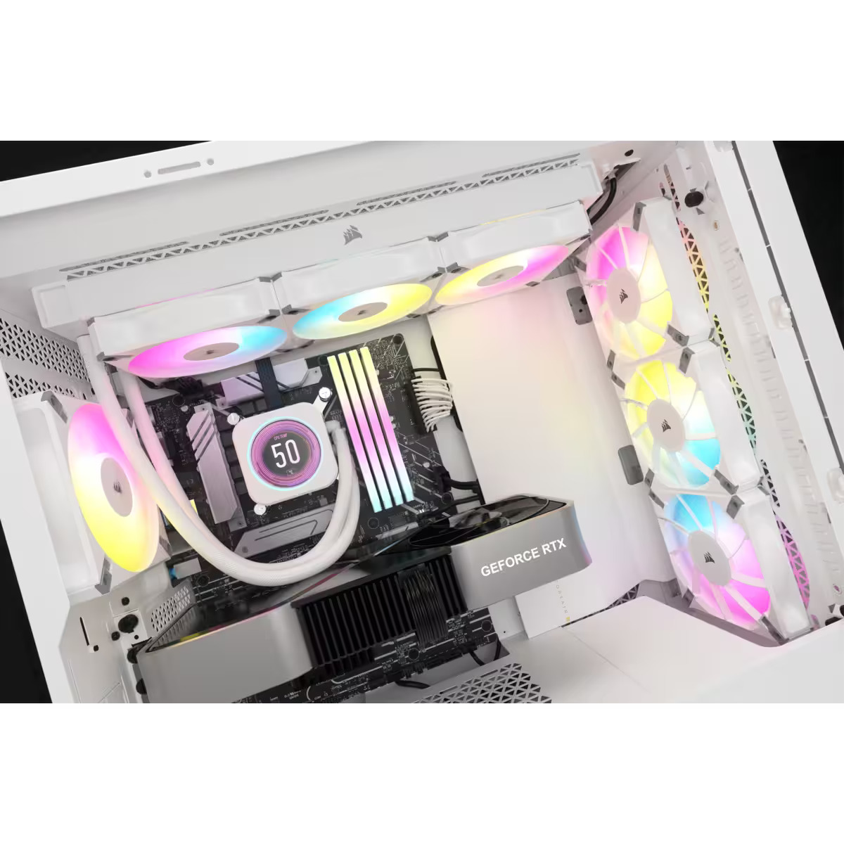 Corsair - Water Cooler CPU Corsair iCUE H150i Elite XT LCD Display 360mm Branco