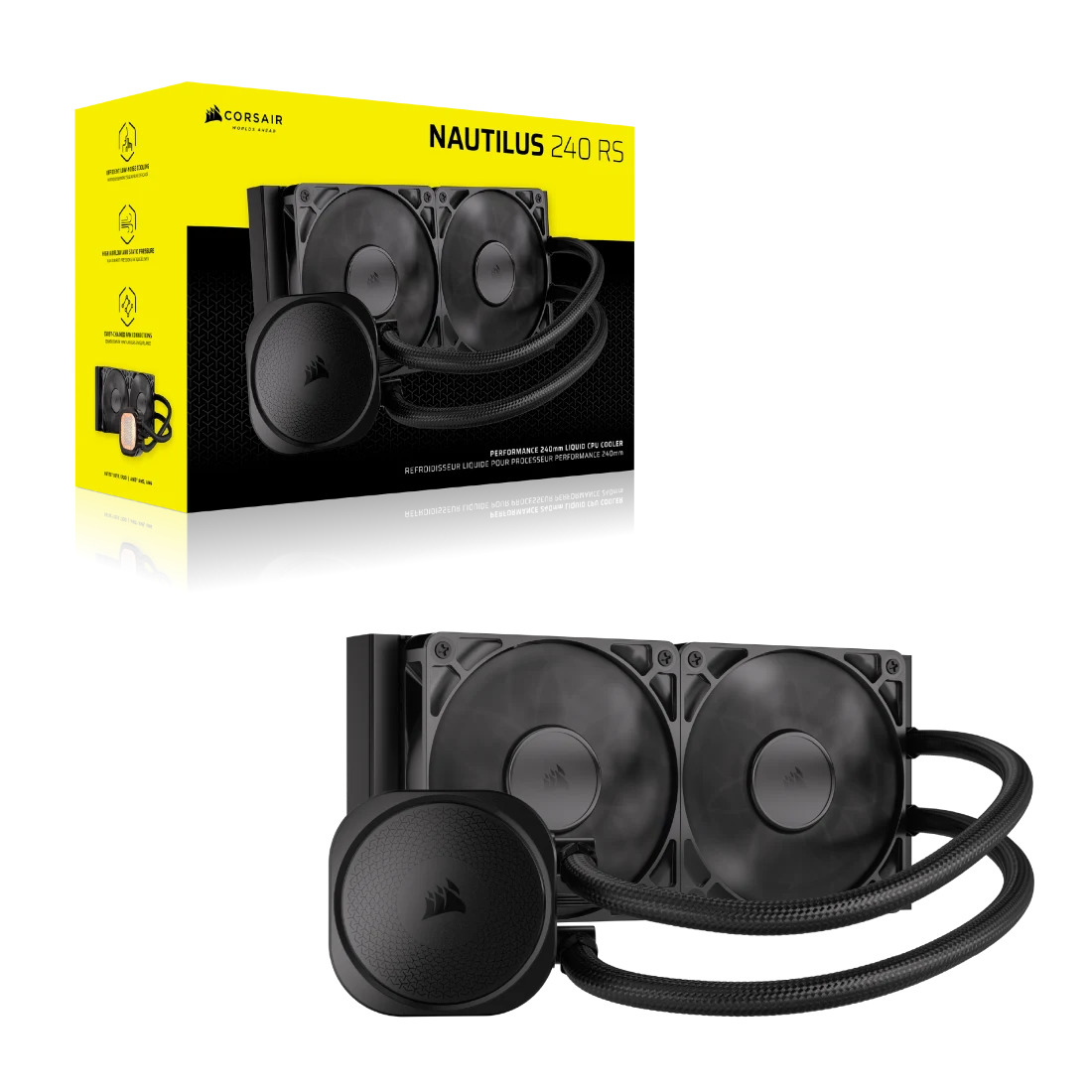 Corsair - Water Cooler CPU Corsair NAUTILUS 240mm Preto