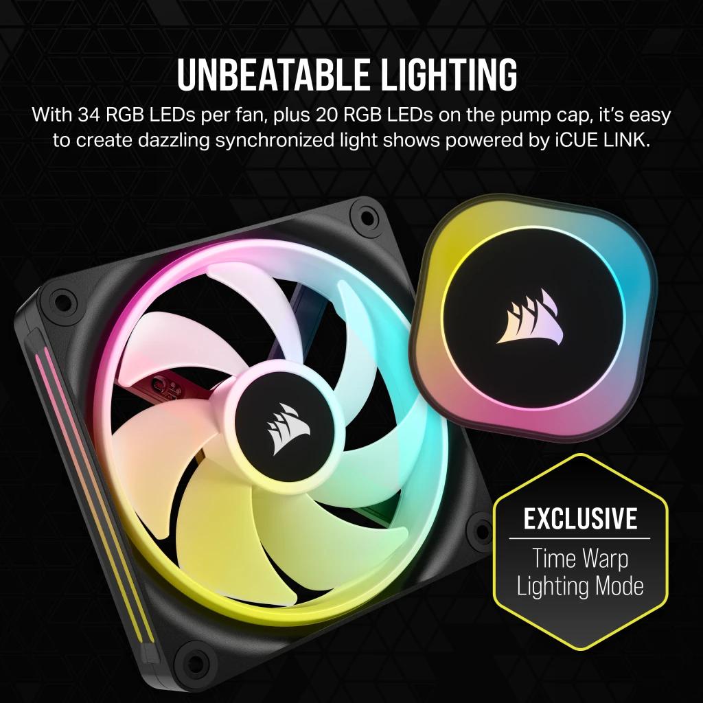 Corsair - Water Cooler CPU Corsair iCUE LINK H100i RGB 240mm Preto