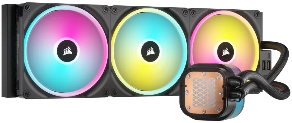 Corsair - Water Cooler CPU Corsair iCUE LINK H170i RGB 420mm Preto