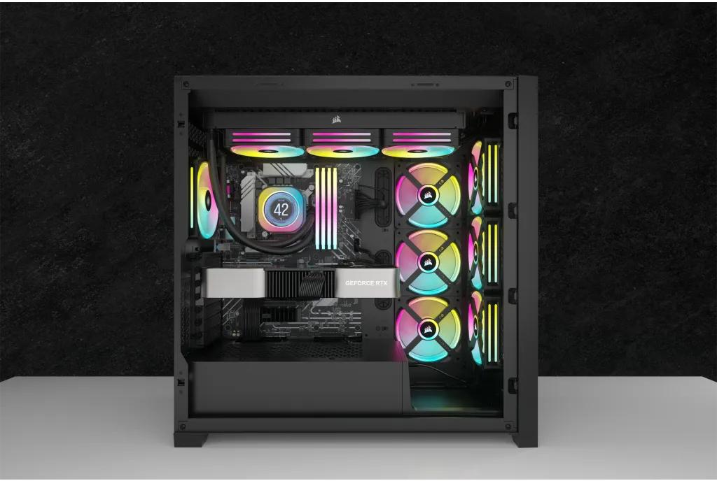 Corsair - Water Cooler CPU Corsair iCUE LINK H100i LCD 240mm Preto