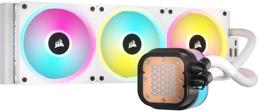 Corsair - Water Cooler CPU Corsair iCUE LINK H150i LCD 360mm Branco