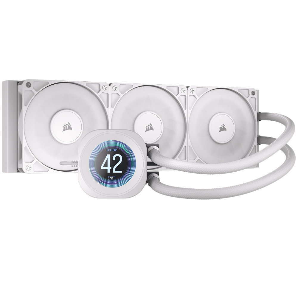 Corsair - Water Cooler CPU Corsair NAUTILUS RS LCD 360mm Branco