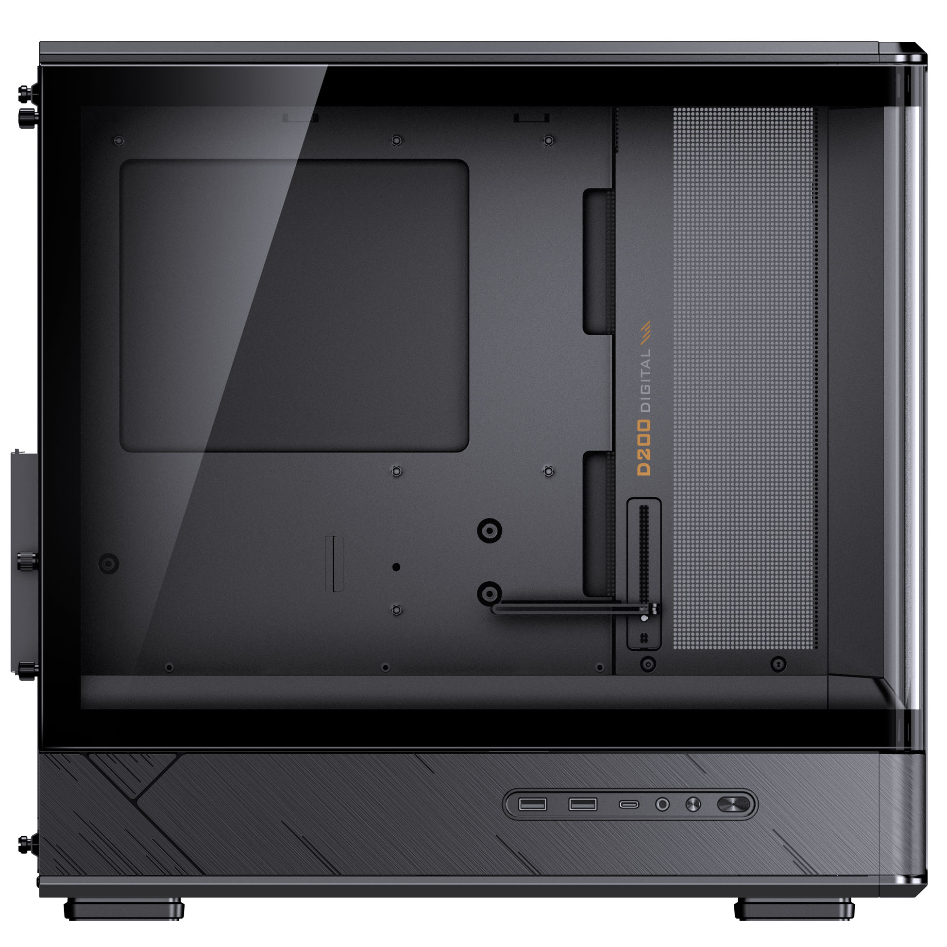 Jonsbo - Caixa Micro-ATX Jonsbo D200 Vidro Temperado Preto