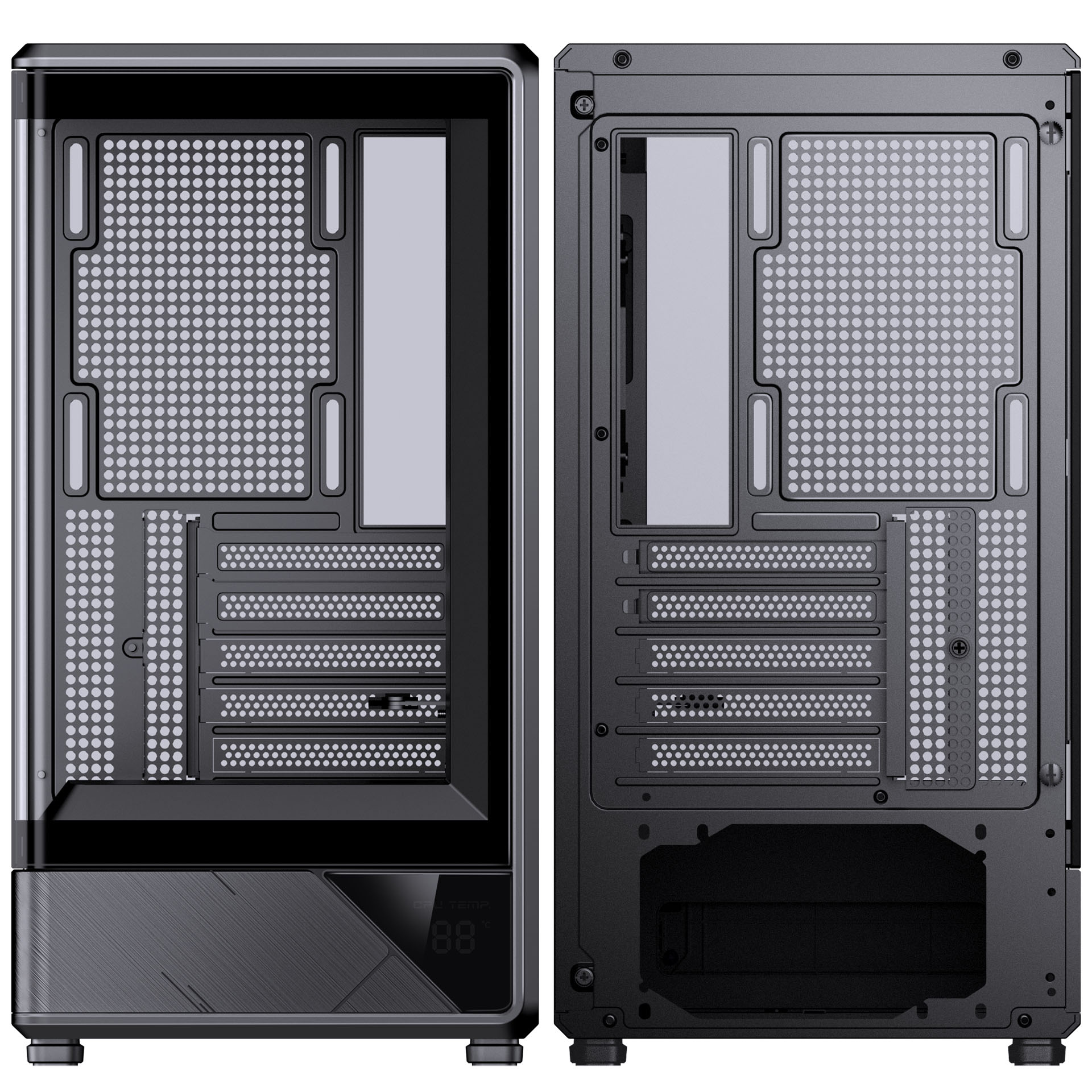 Jonsbo - Caixa Micro-ATX Jonsbo D200 Vidro Temperado Preto