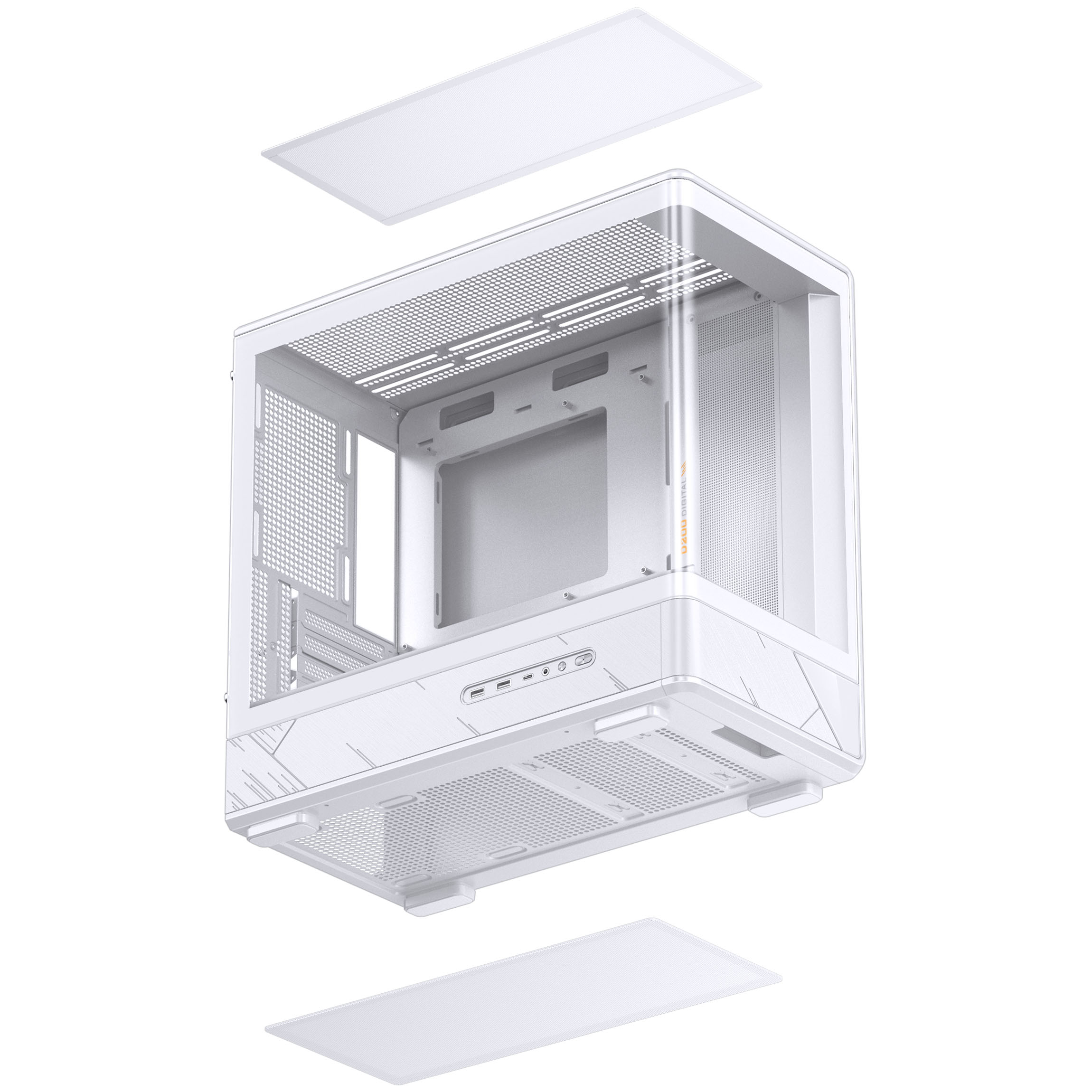 Jonsbo - Caixa Micro-ATX Jonsbo D200 Vidro Temperado Branco