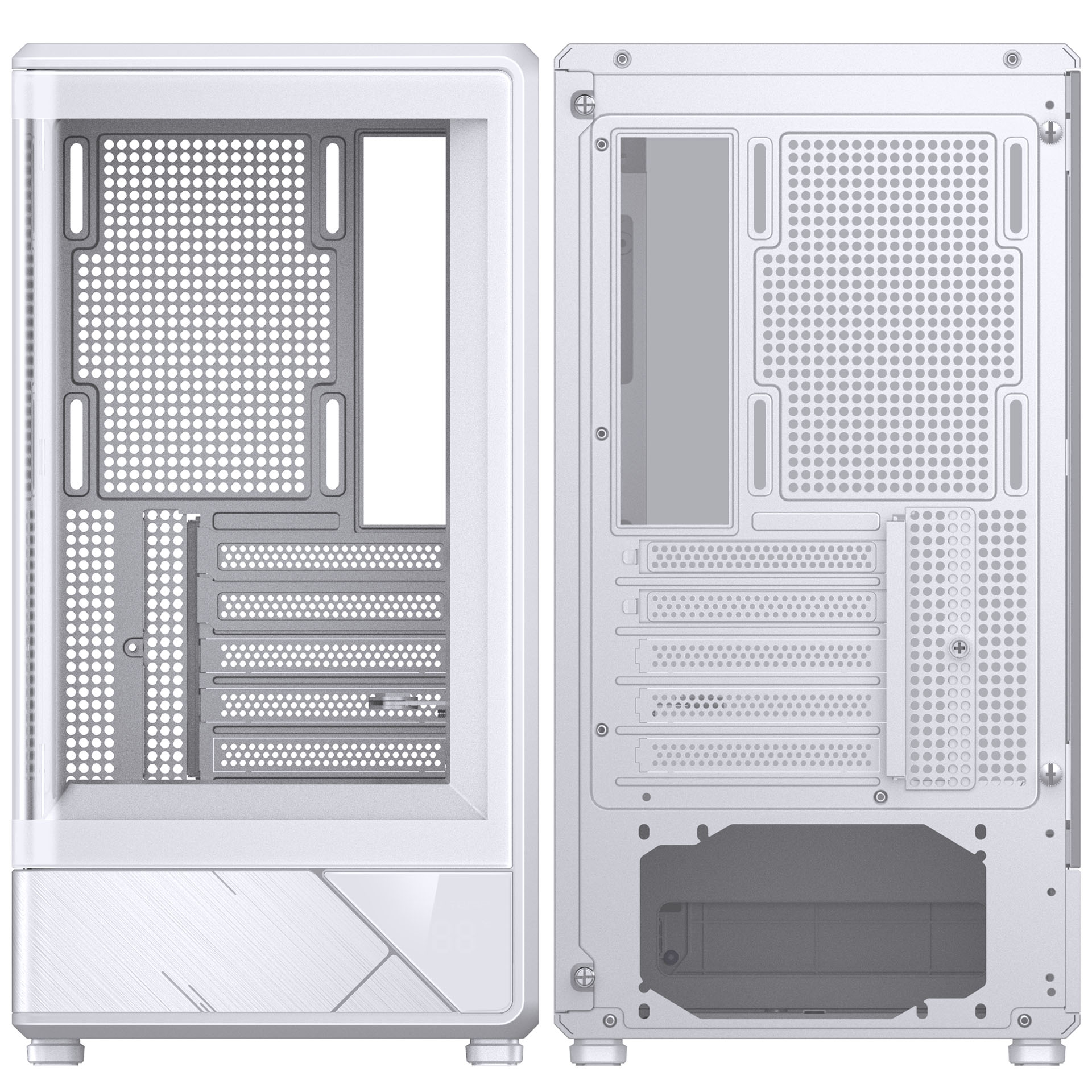 Jonsbo - Caixa Micro-ATX Jonsbo D200 Vidro Temperado Branco