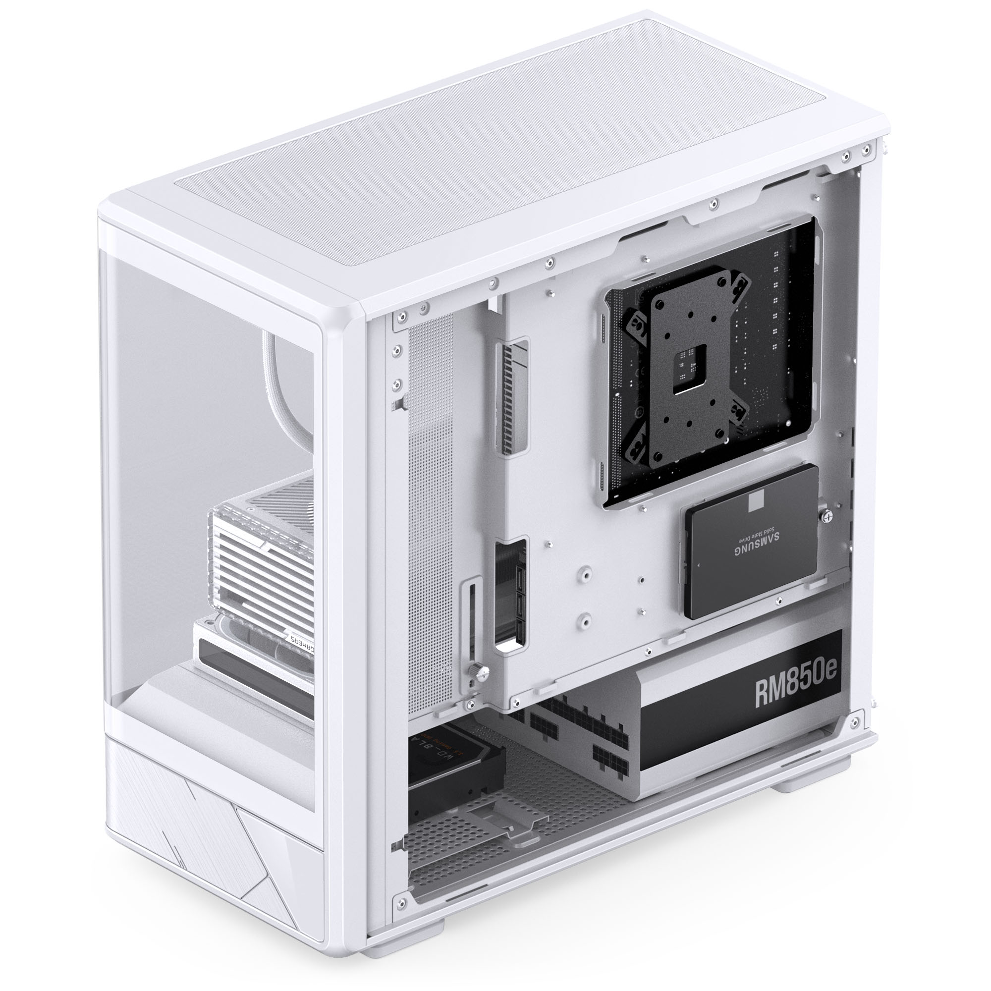 Jonsbo - Caixa Micro-ATX Jonsbo D200 Vidro Temperado Branco