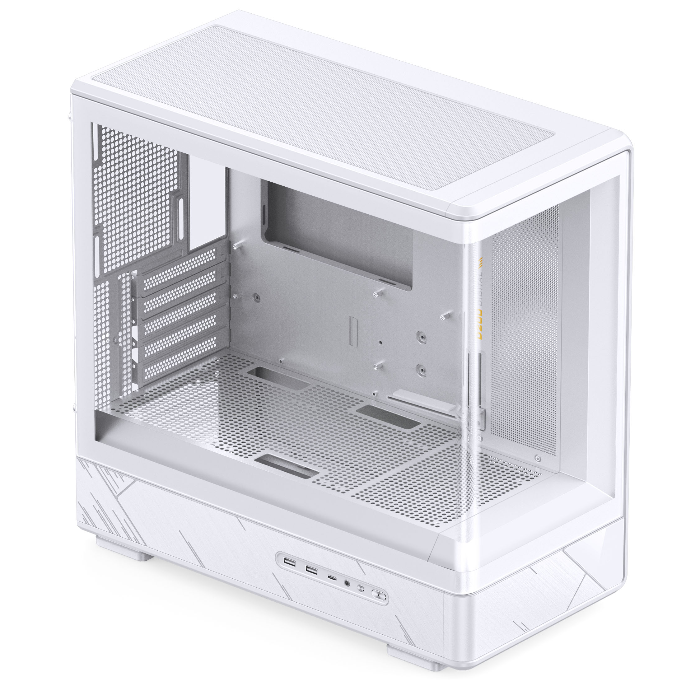 Jonsbo - Caixa Micro-ATX Jonsbo D200 Vidro Temperado Branco