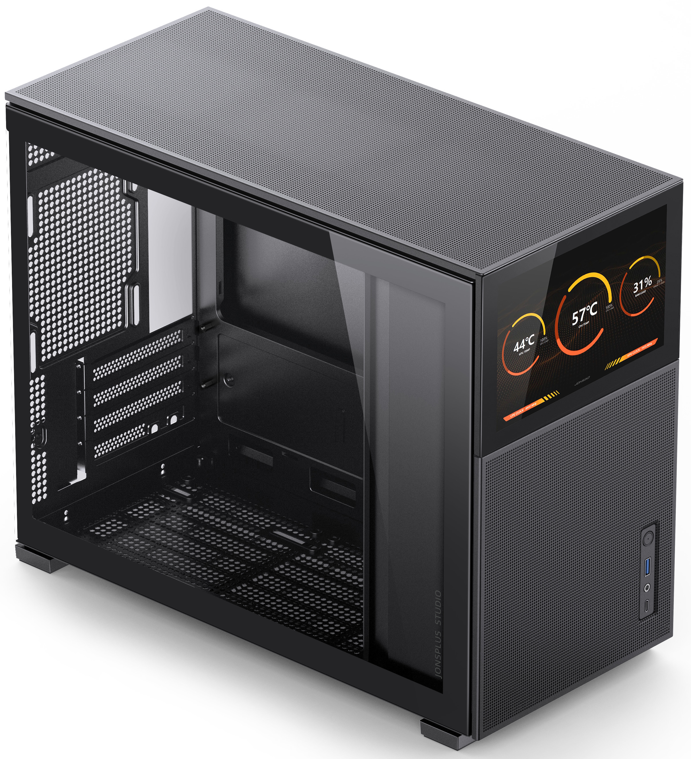 Jonsbo - Caixa Micro-ATX Jonsbo D31 MESH com Visor Vidro Temperado Preto