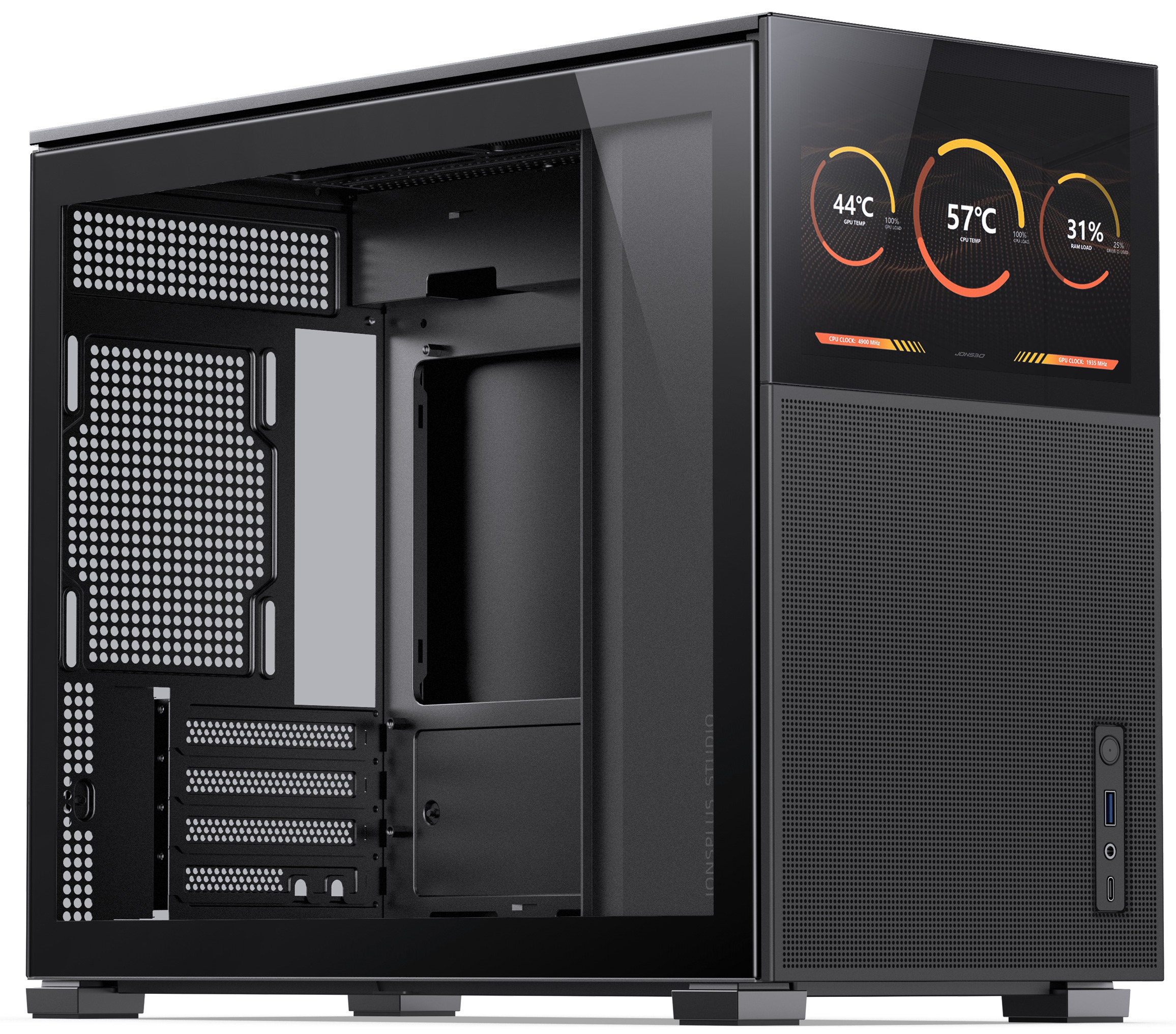 Jonsbo - Caixa Micro-ATX Jonsbo D31 MESH com Visor Vidro Temperado Preto