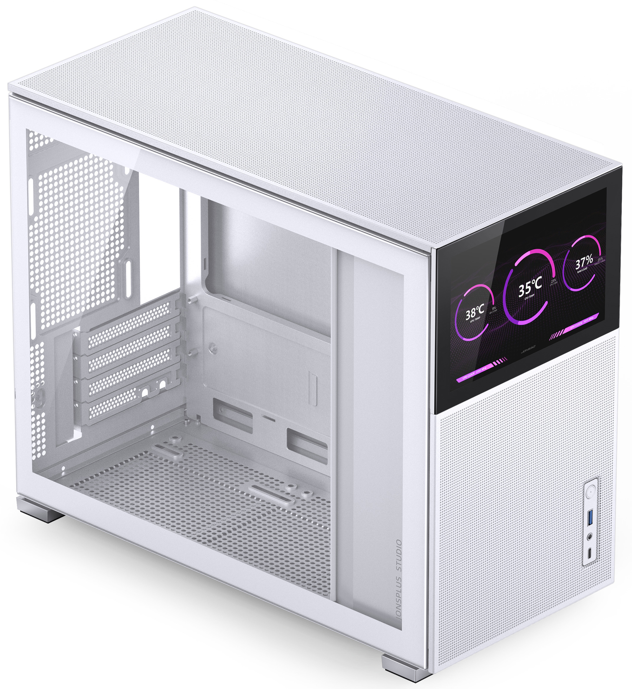 Jonsbo - Caixa Micro-ATX Jonsbo D31 MESH com Visor Vidro Temperado Branco