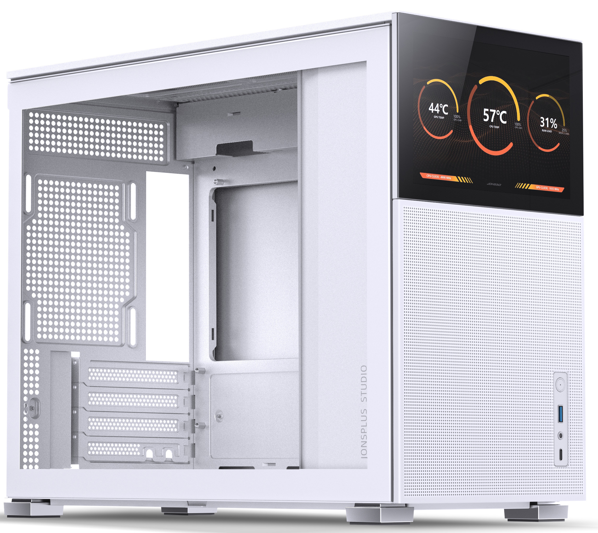 Jonsbo - Caixa Micro-ATX Jonsbo D31 MESH com Visor Vidro Temperado Branco