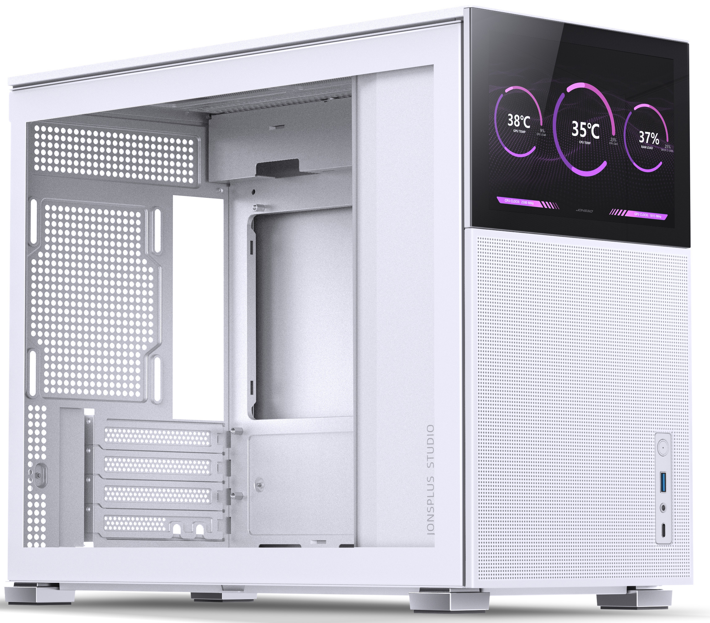 Jonsbo - Caixa Micro-ATX Jonsbo D31 MESH com Visor Vidro Temperado Branco