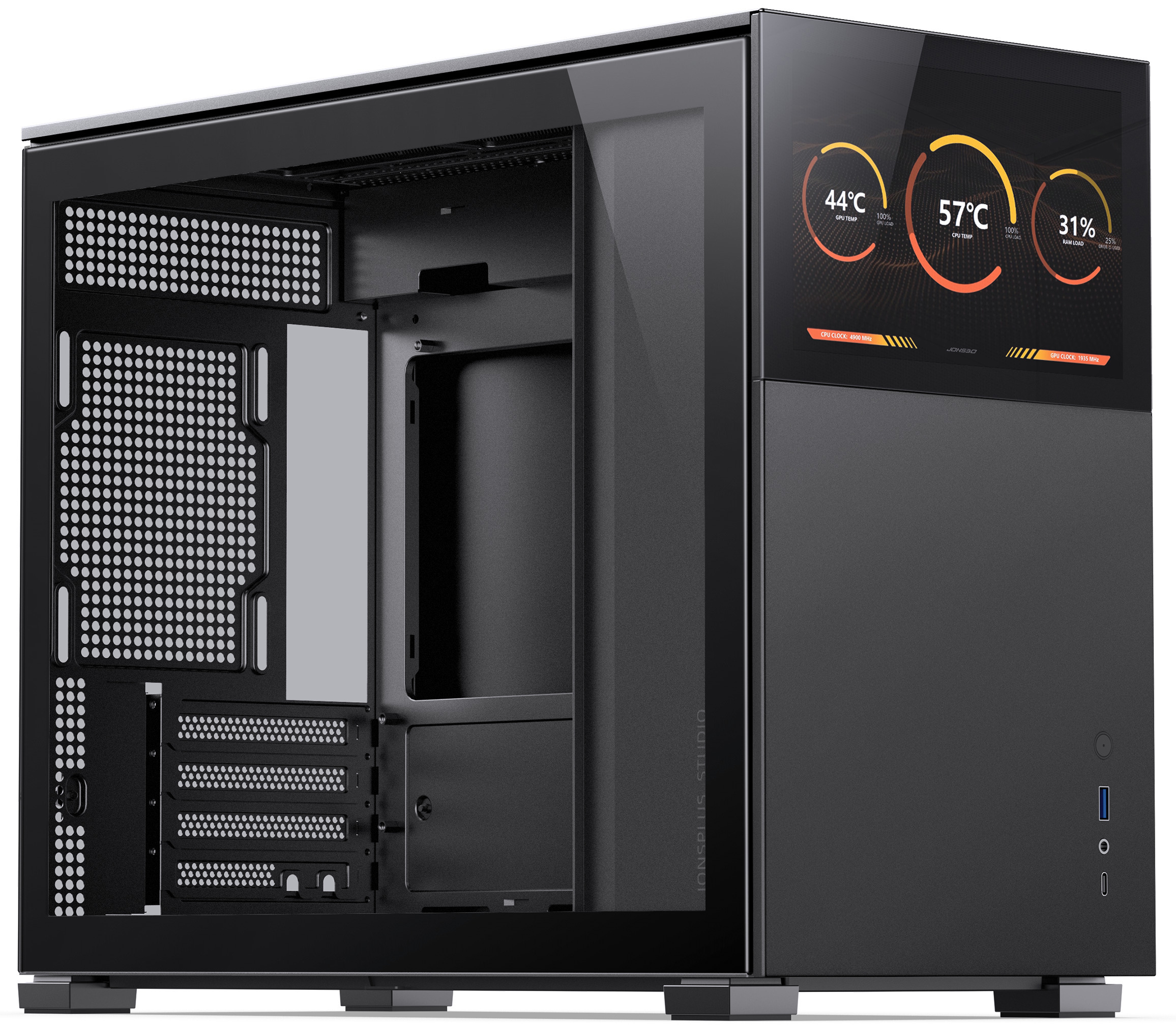 Picture of Picture of Caixa Micro-ATX Jonsbo D31 STD com Visor Vidro Temperado Preto