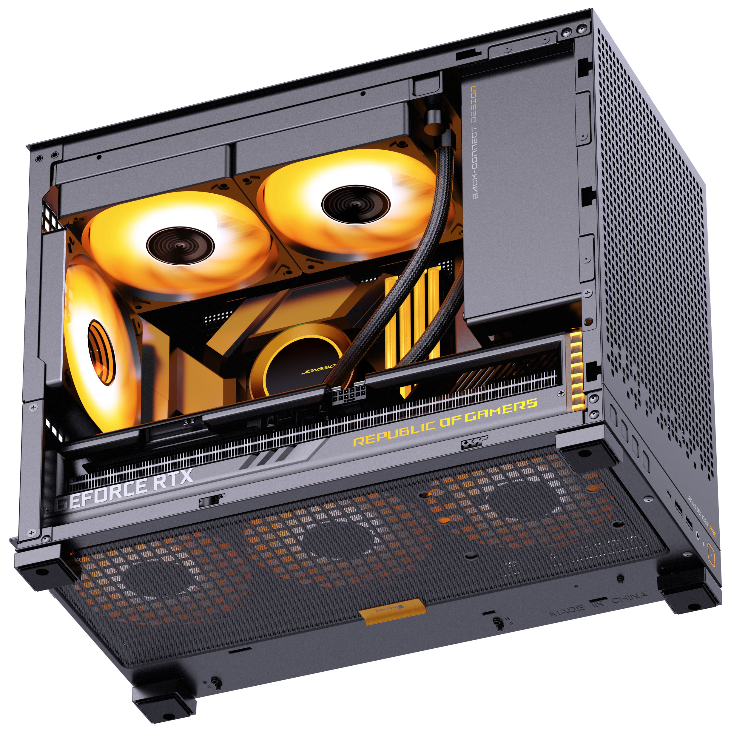 Jonsbo - Caixa Micro-ATX Jonsbo D32 PRO Vidro Temperado Preto