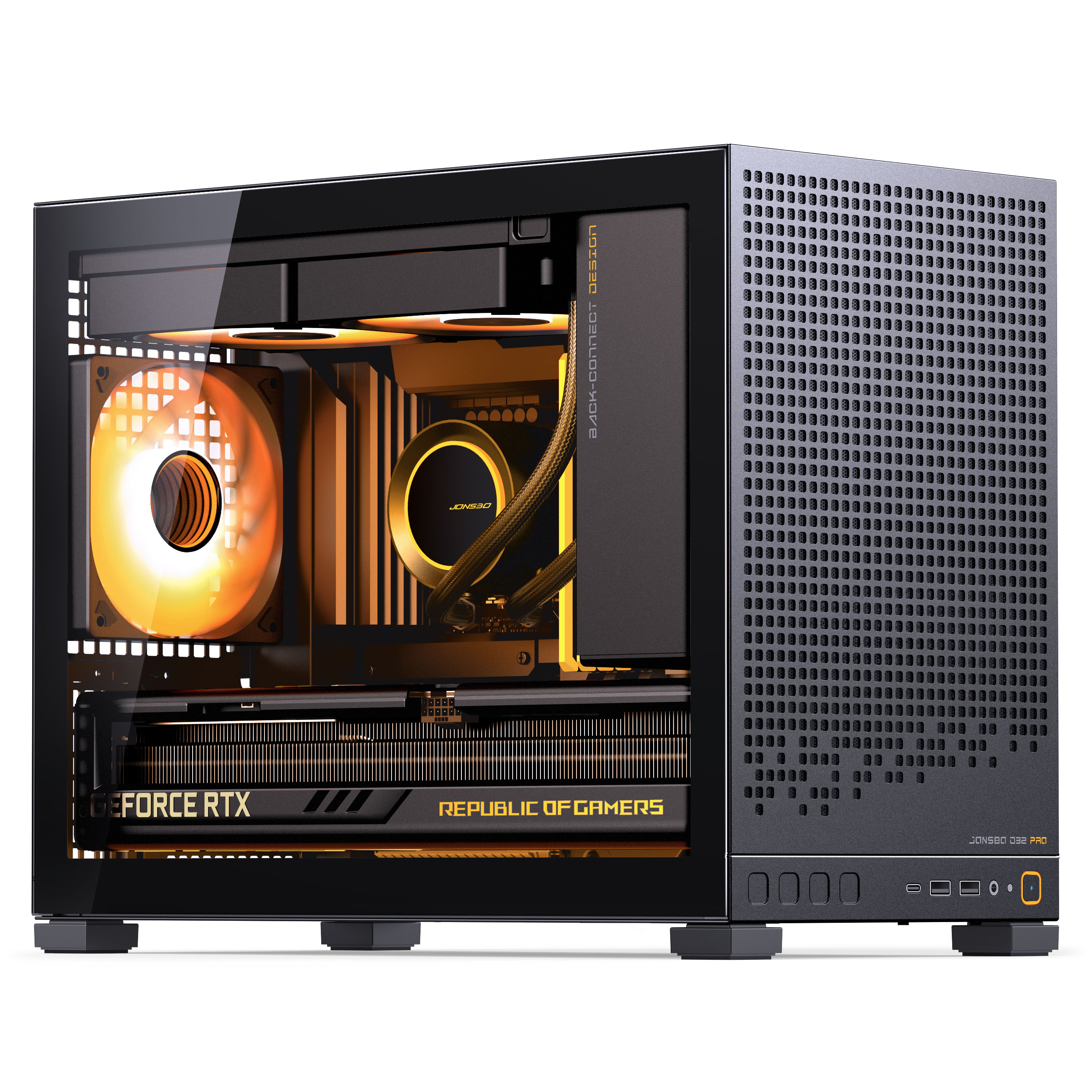 Jonsbo - Caixa Micro-ATX Jonsbo D32 PRO Vidro Temperado Preto