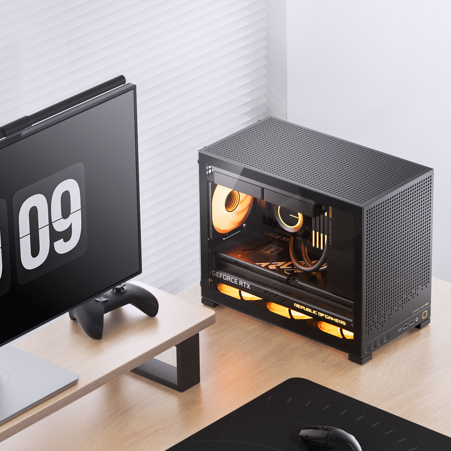 Jonsbo - Caixa Micro-ATX Jonsbo D32 PRO Vidro Temperado Preto