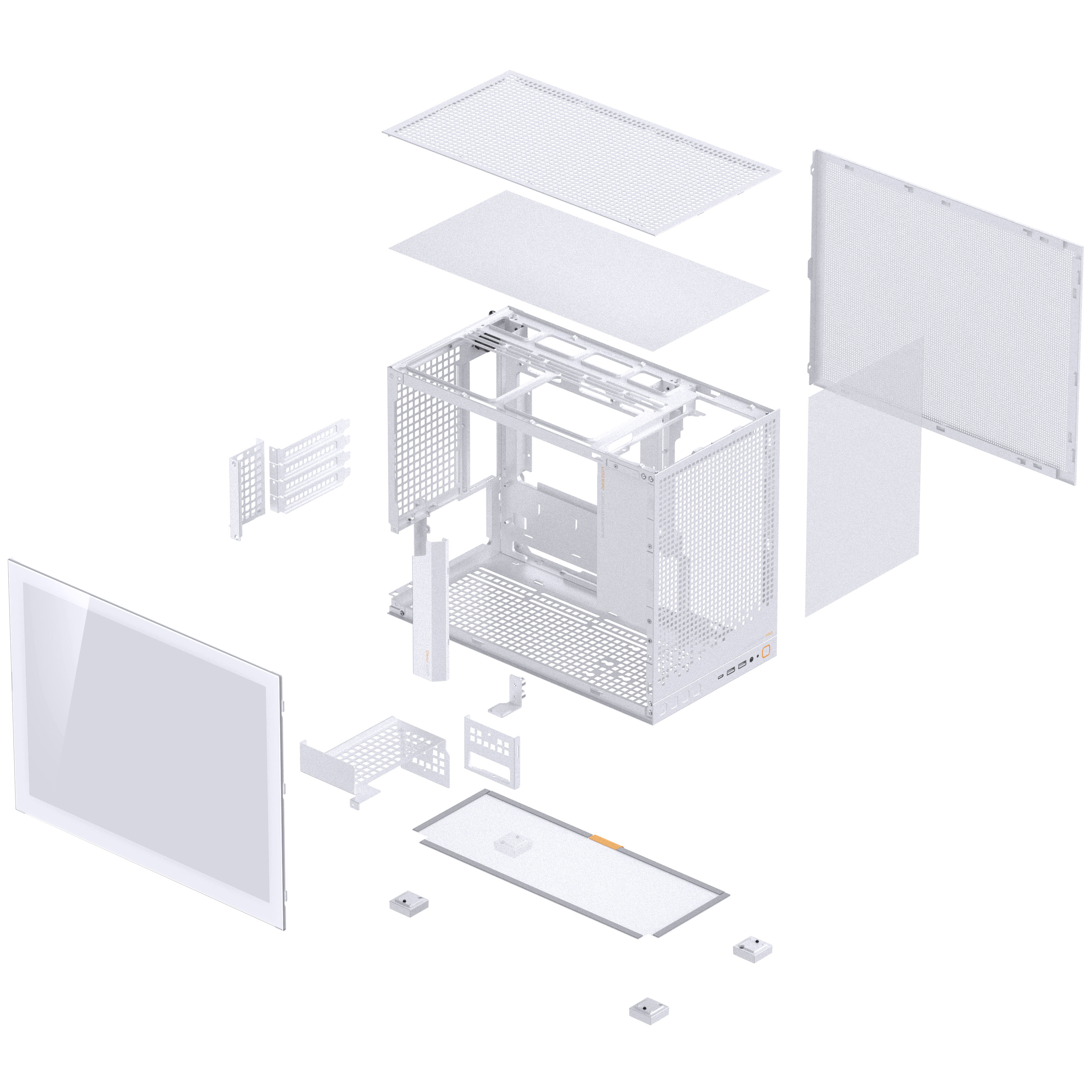 Jonsbo - Caixa Micro-ATX Jonsbo D32 PRO Vidro Temperado Branco