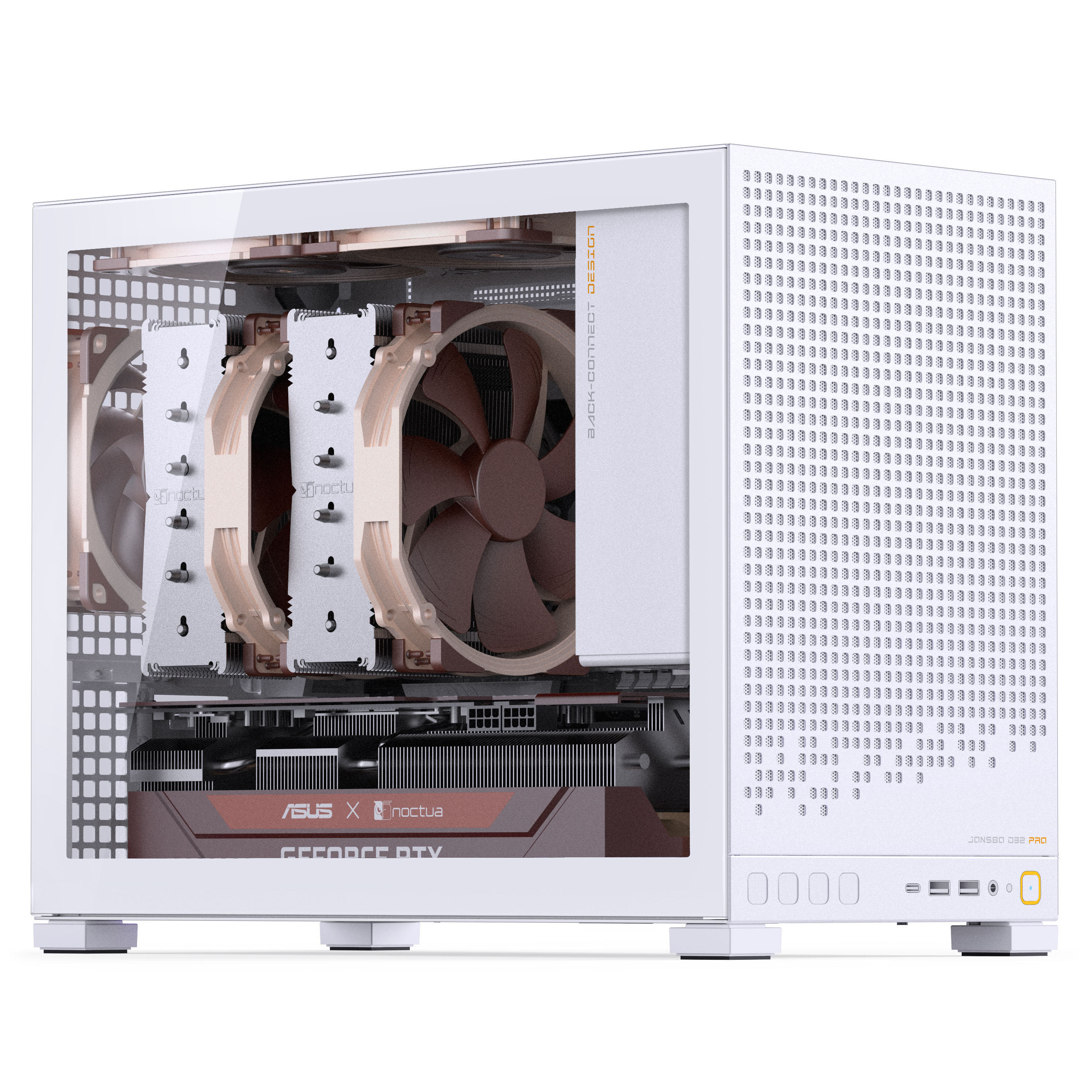 Jonsbo - Caixa Micro-ATX Jonsbo D32 PRO Vidro Temperado Branco