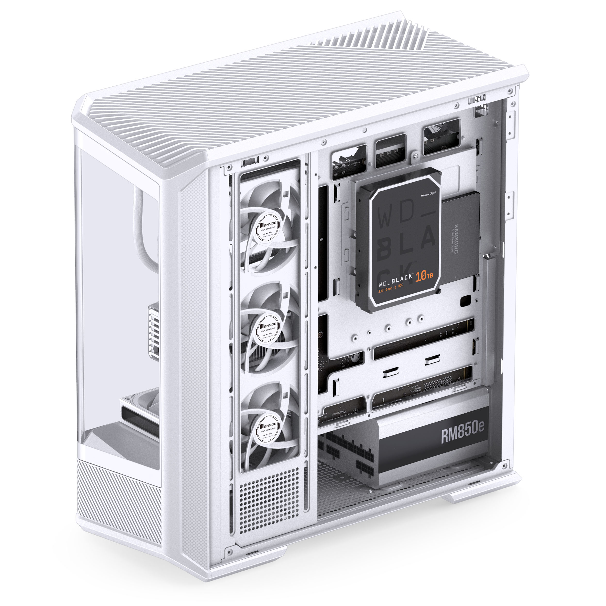 Jonsbo - Caixa ATX Jonsbo D400 Vidro Temperado Branco