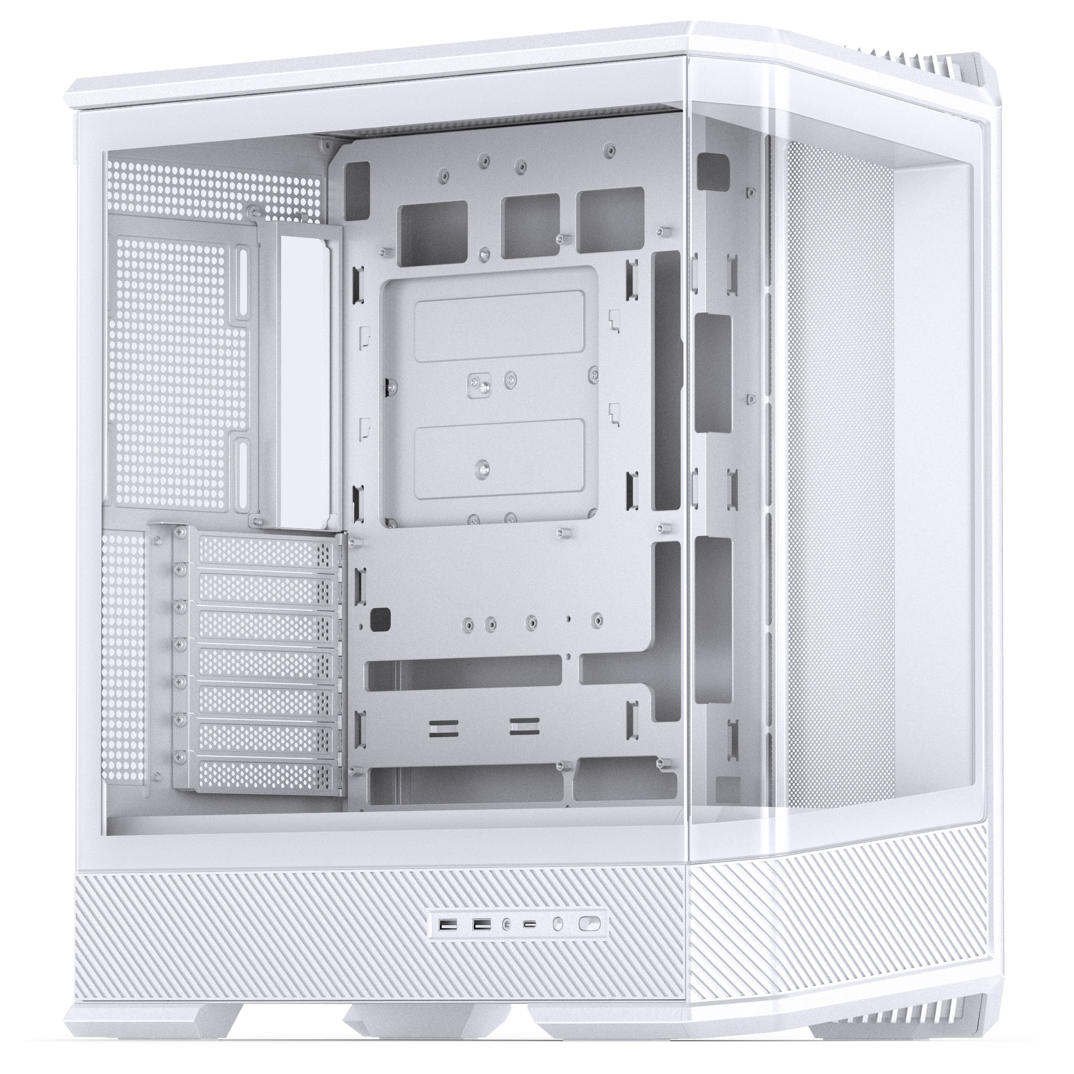 Jonsbo - Caixa ATX Jonsbo D400 Vidro Temperado Branco