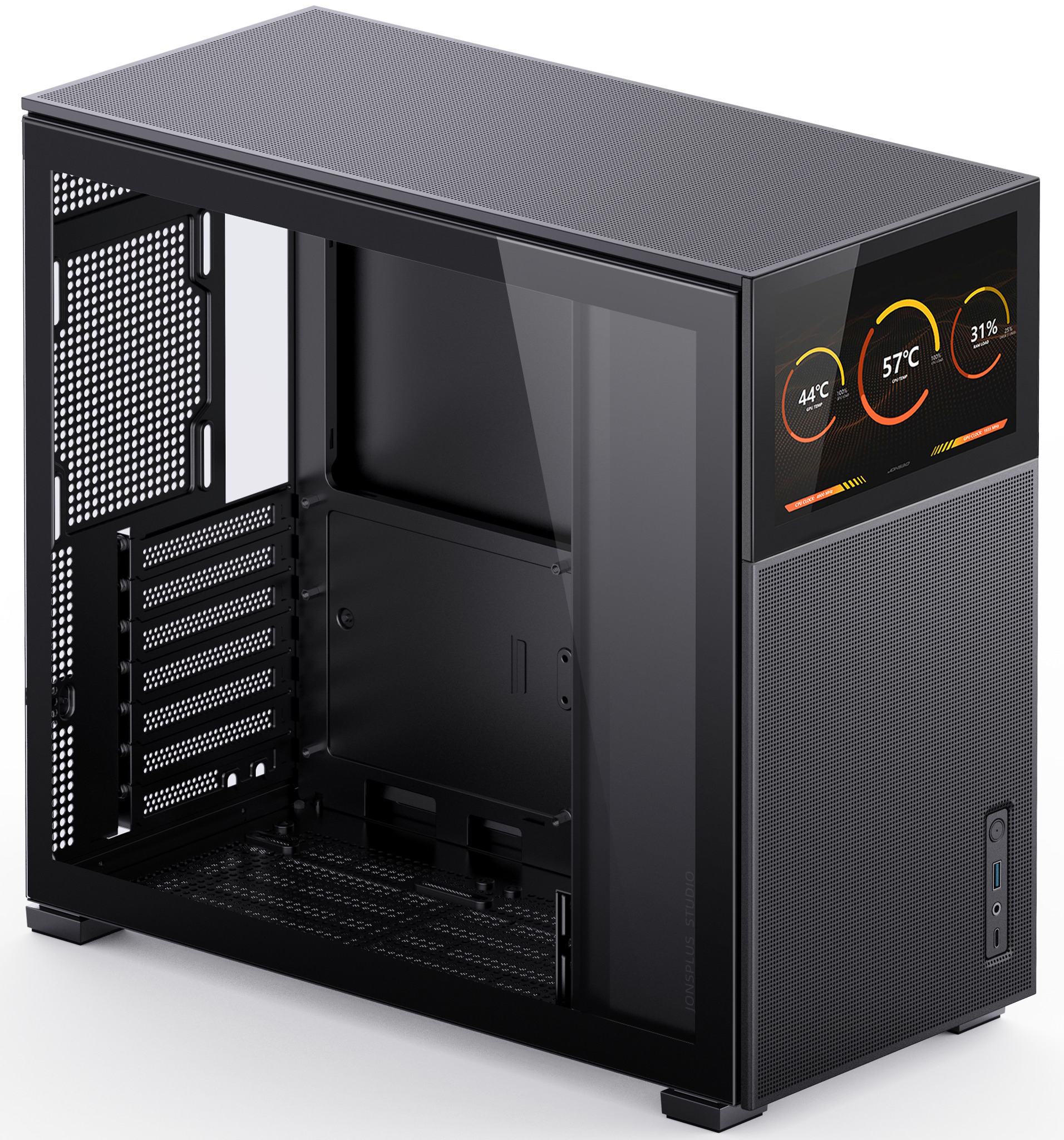 Jonsbo - Caixa ATX Jonsbo D41 MESH com Visor Vidro Temperado Preto