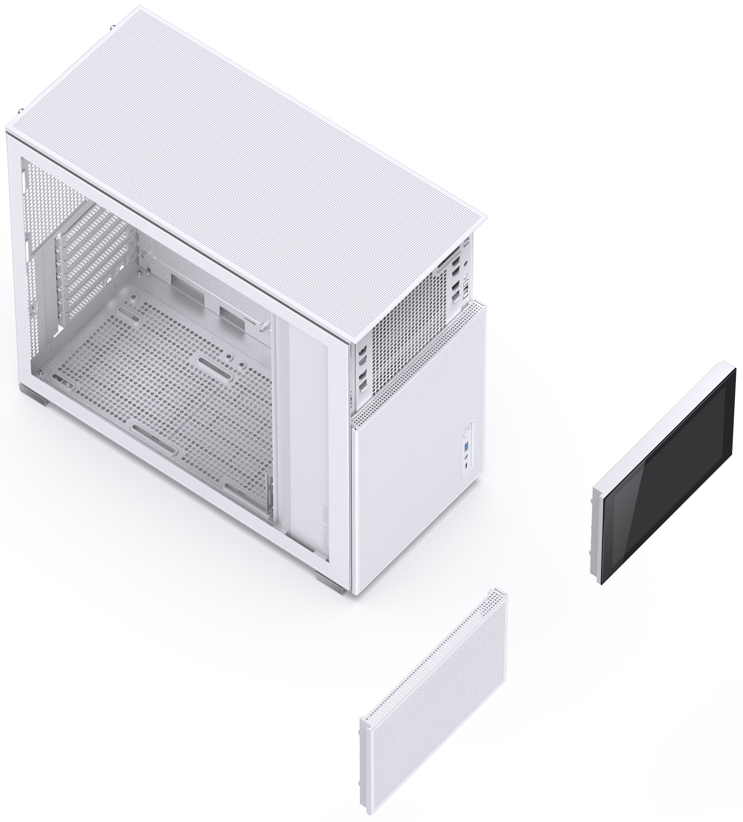Jonsbo - Caixa ATX Jonsbo D41 MESH com Visor Vidro Temperado Branco