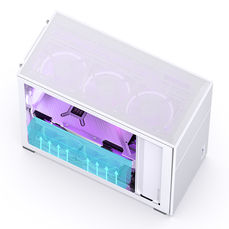 Jonsbo - Caixa ATX Jonsbo D41 MESH Vidro Temperado Branco