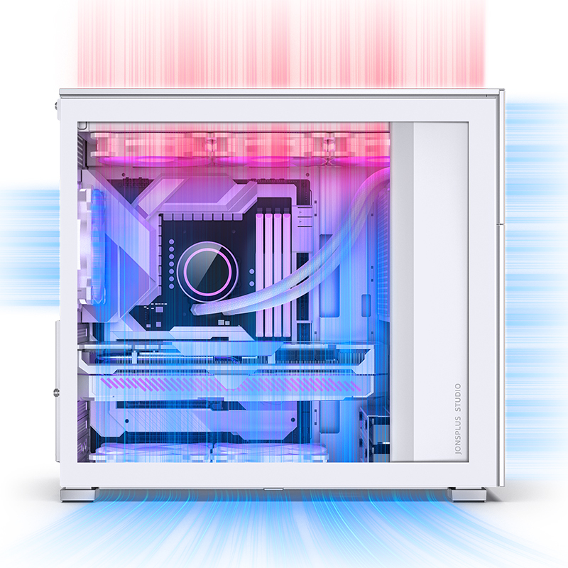 Jonsbo - Caixa ATX Jonsbo D41 MESH Vidro Temperado Branco