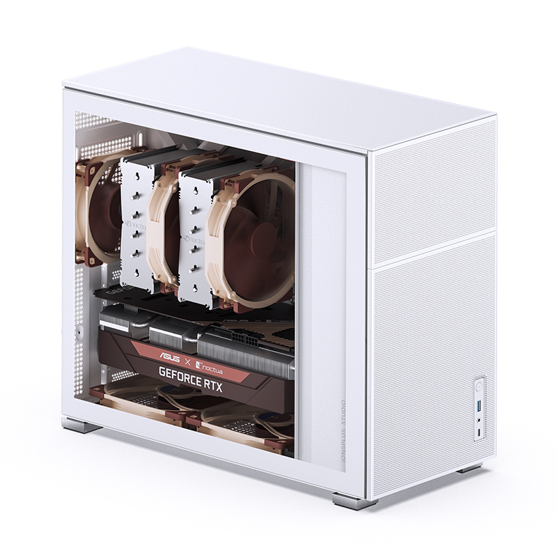 Jonsbo - Caixa ATX Jonsbo D41 MESH Vidro Temperado Branco