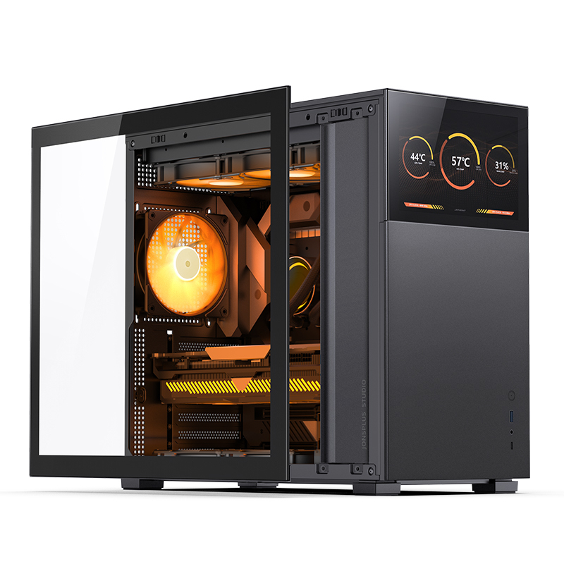 Jonsbo - Caixa ATX Jonsbo D41 STD com Visor Vidro Temperado Preto
