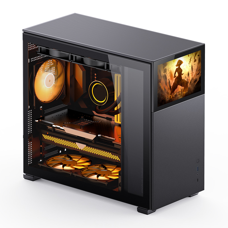 Jonsbo - Caixa ATX Jonsbo D41 STD com Visor Vidro Temperado Preto