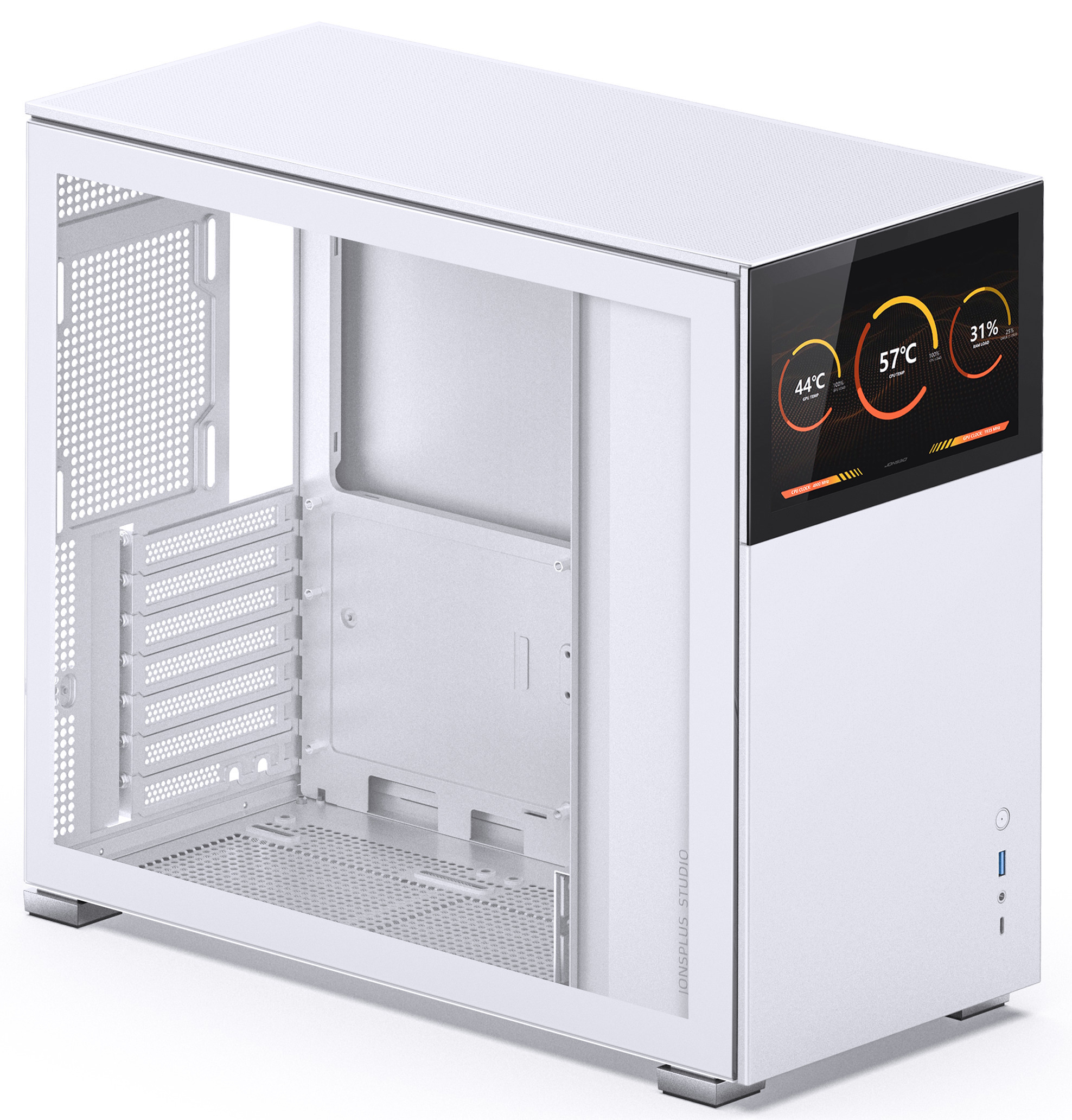 Jonsbo - Caixa ATX Jonsbo D41 STD Com Visor Vidro Temperado Branco
