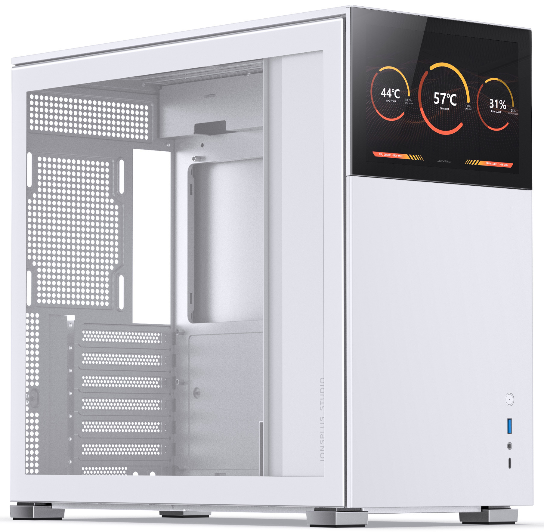 Jonsbo - Caixa ATX Jonsbo D41 STD Com Visor Vidro Temperado Branco