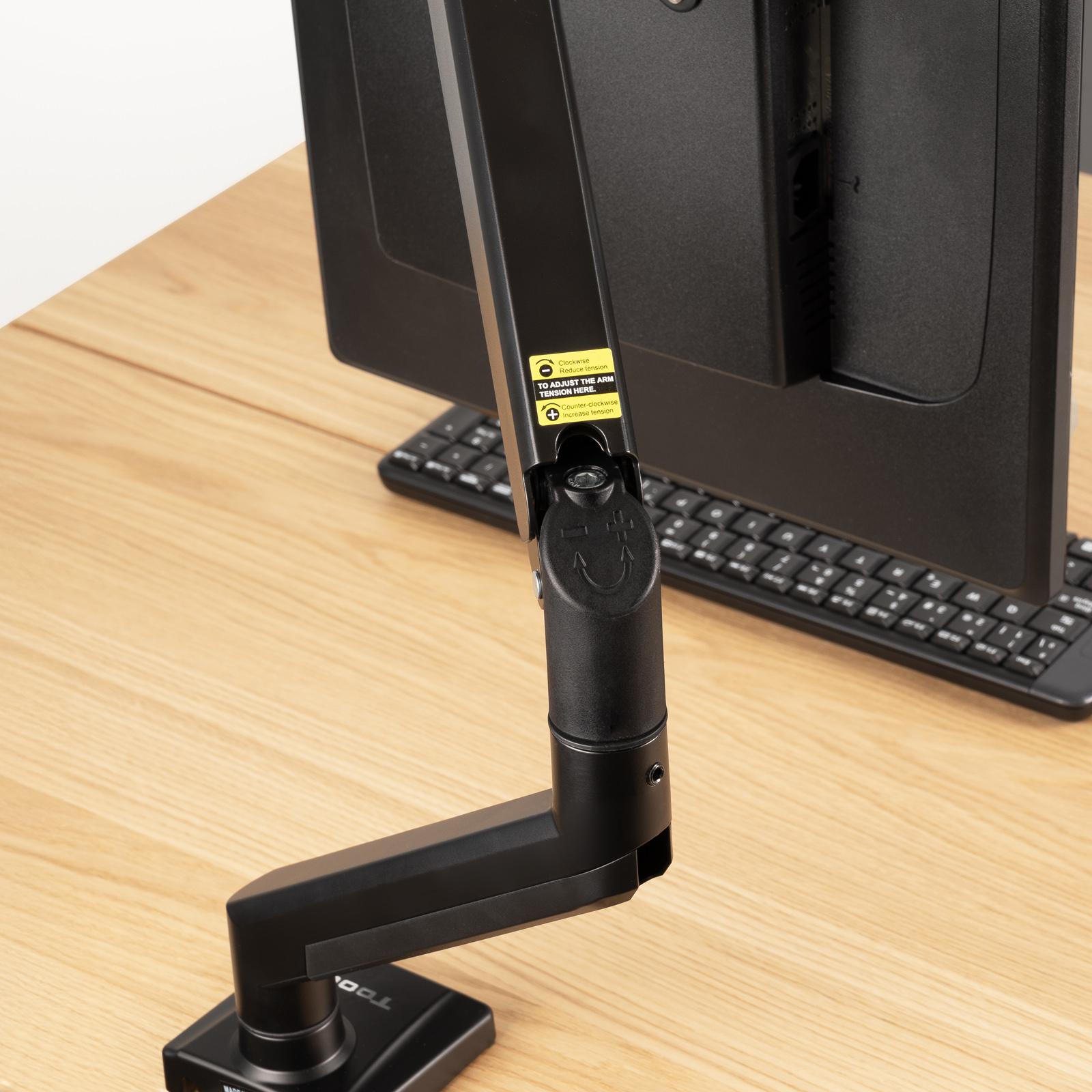 Tooq - Suporte de Mesa Tooq Tilt e Giratório 13" a 34" Max. 10kg Preto