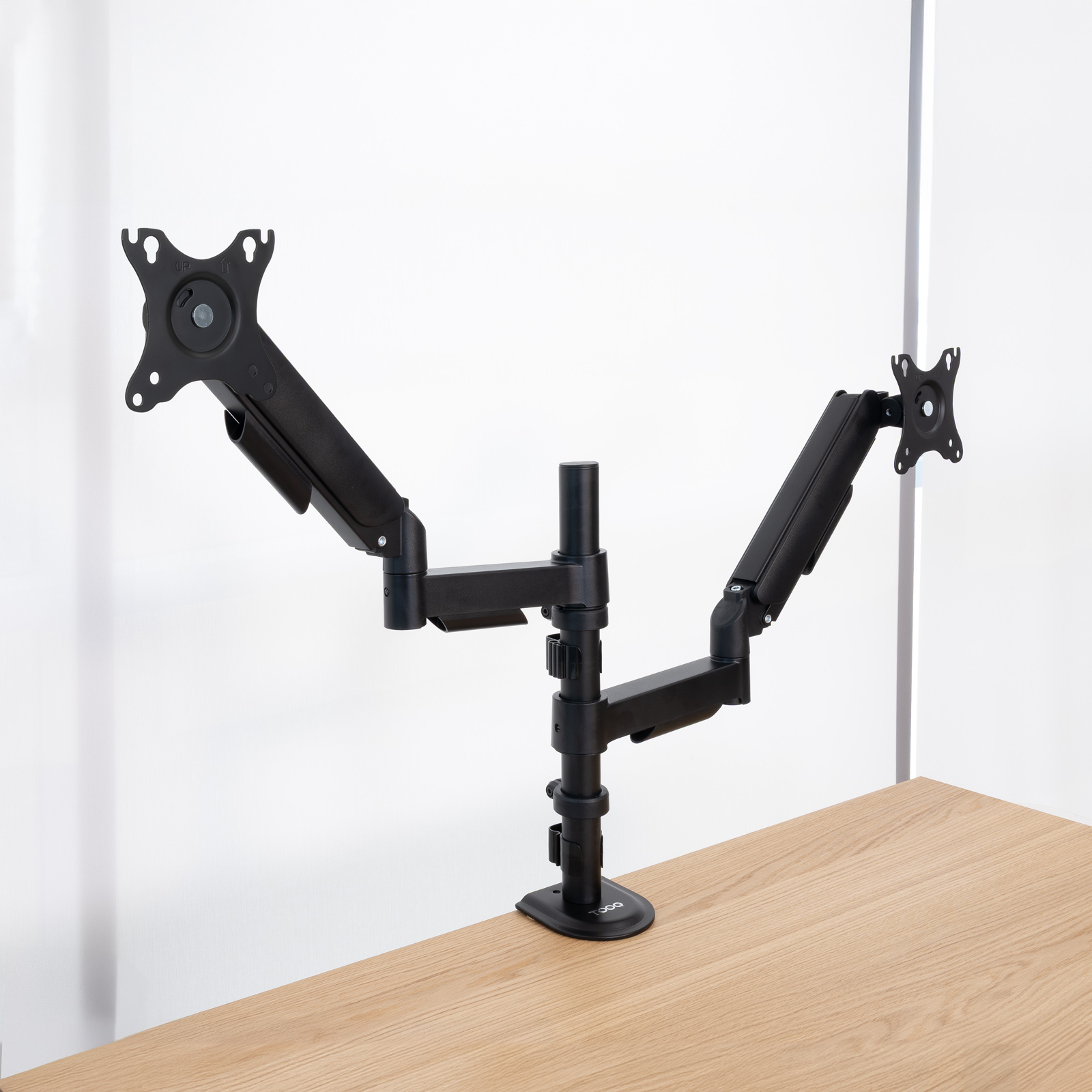 Tooq - Suporte de Mesa Tooq Duplo Tilt e Giratório 17" a 32" Preto