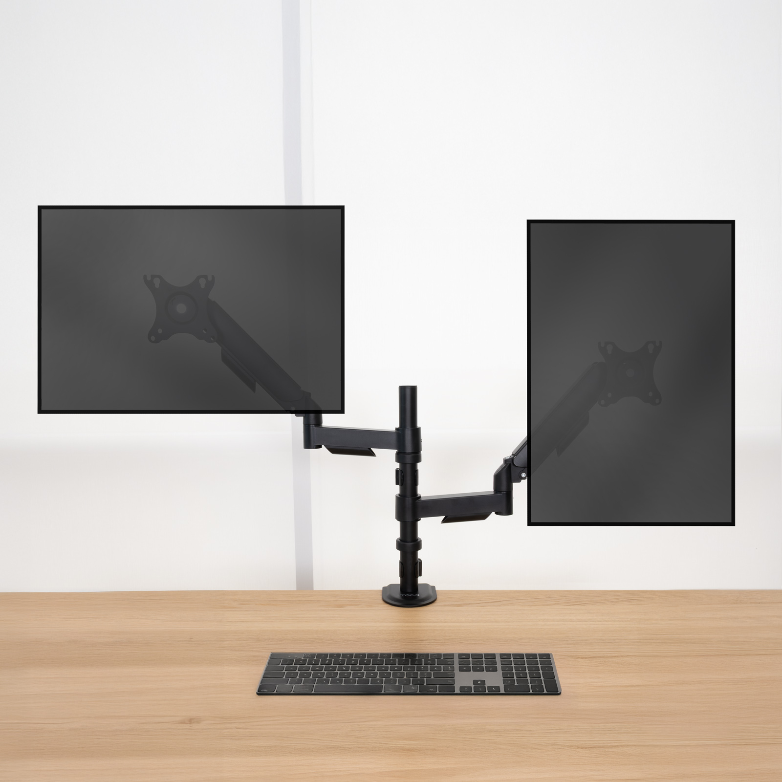 Tooq - Suporte de Mesa Tooq Duplo Tilt e Giratório 17" a 32" Preto