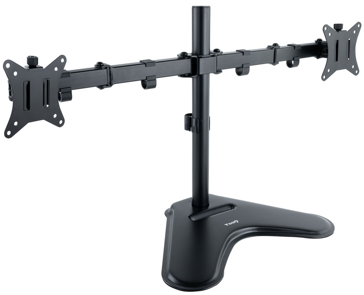 Tooq - Suporte de Mesa Gaming Tabletop Tooq Duplo Tilt e Altura Ajustável 17" a 32" Max. 9kg Preto