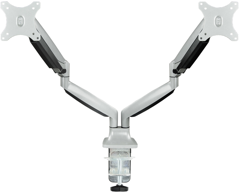 Tooq - Suporte de Mesa Tooq Duplo Tilt e Giratório 13" a 32" Max. 9kg/Monitor Cinzento