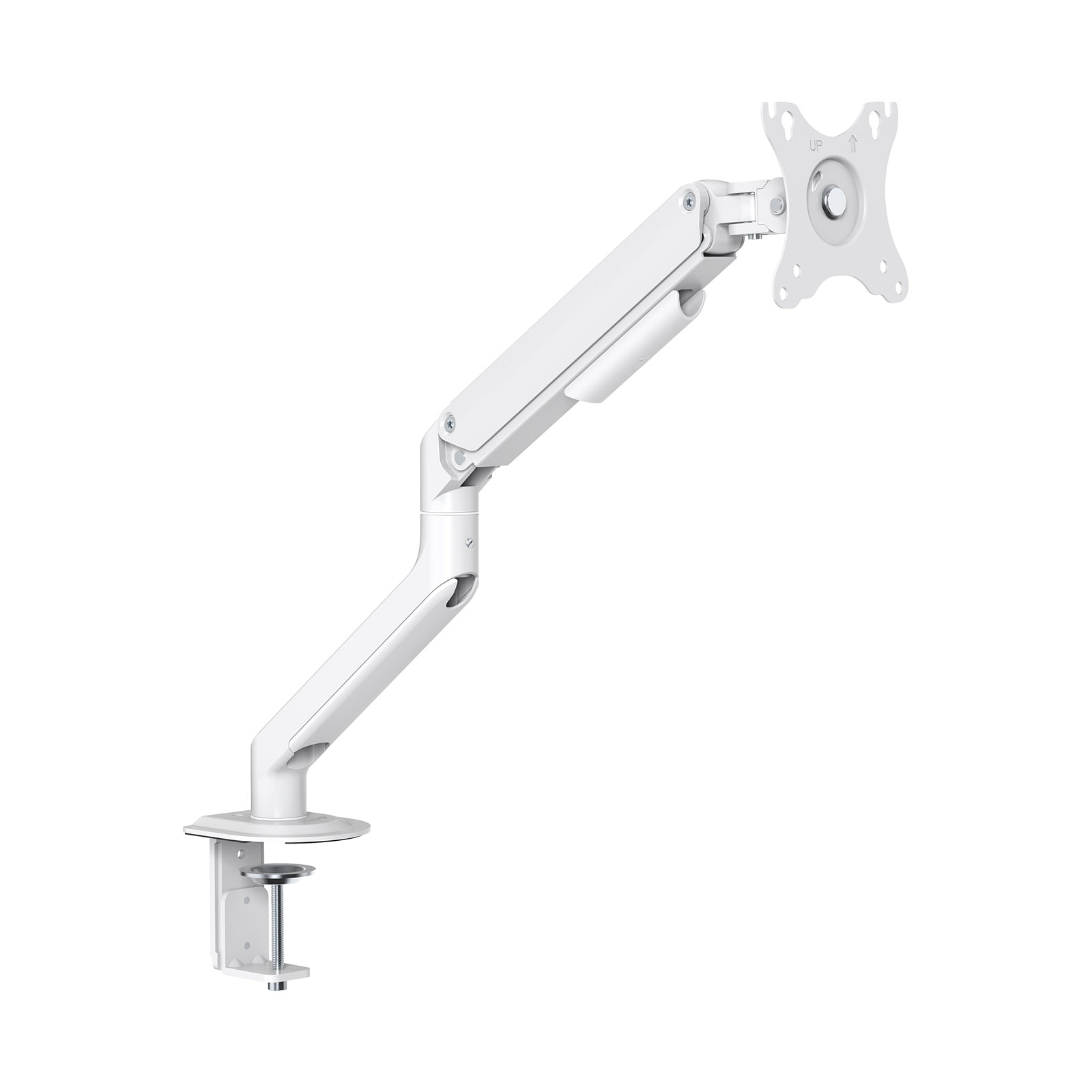 Tooq - Suporte de Mesa Tooq Tilt e Giratório c/mola 17" a 32" Max. 9Kg Branco