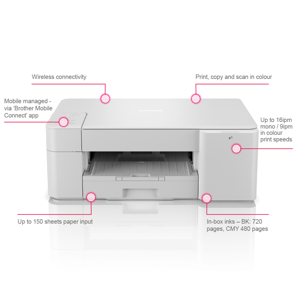 Brother - Impressora Multifunções a Jato de Tinta Brother DCP-J1200W WiFi
