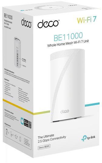 TP-Link - Sistema Mesh TP-Link Deco BE65 5G BE9300 Whole-Home Mesh Wi-Fi 7 Tri-Band