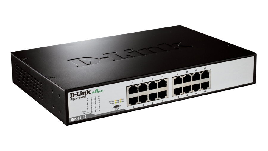 D-Link - Switch D-Link DGS-1016D 16 Portas Gigabit Unmanaged