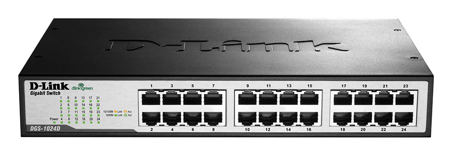 D-Link - Switch D-Link DGS-1024D 24 Portas Gigabit Unmanaged