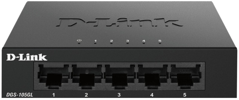 D-Link - Switch D-Link DGS-105L 5 Portas Gigabit Unmanaged